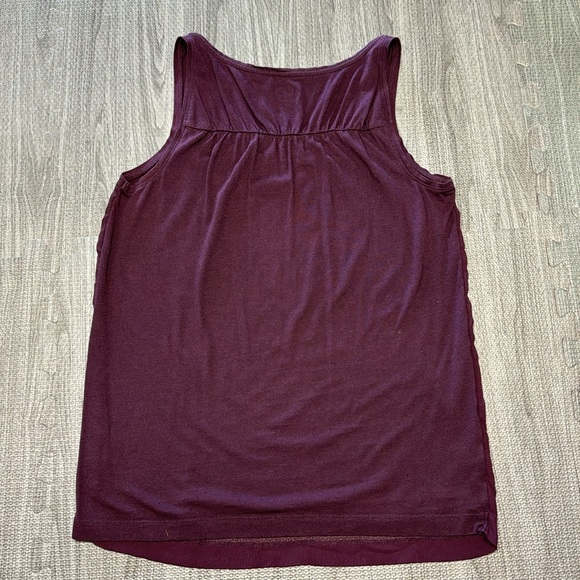 LOFT Textured Burgundy Tank - Women’s Size S - Picture 5 of 7